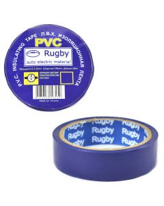 Стрічка ізоляційна ПВХ 10 м х 19 мм х 013 мм Rugby (Синій колір)