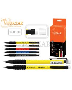 Олівець механічний пластиковий чорнографітний з ластиком кольоровий корпус Tukzar