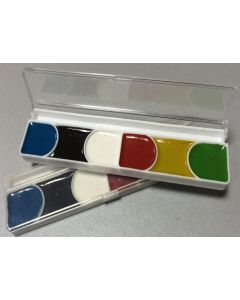 Фарба акварельна медова на 6 кольорів в пластиковій коробочці
