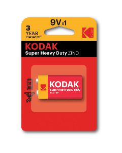 Батарейка Kodak Крона Сольова 6F22 9V EXTRA HEAVY DUTY